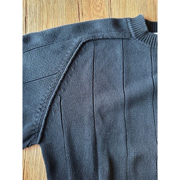 Liz Claiborne Vtg Black Chunky Sweater Men's Size Large - Picture 5 of 6